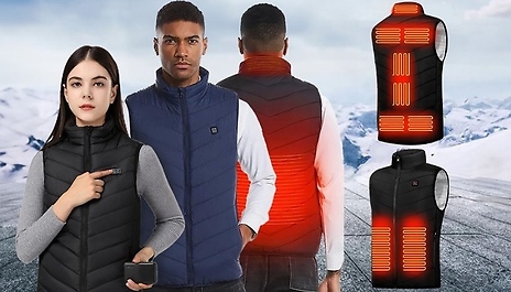 Unisex USB Heated Gilet - 4 Colours & 11 Sizes