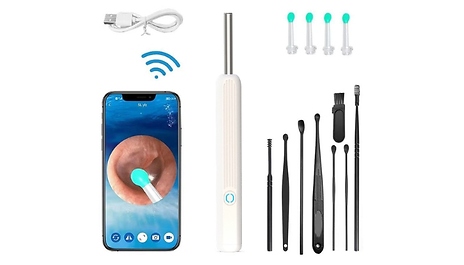 12-Piece Wireless Smart Ear Wax Removal Tool Set - 2 Colours!