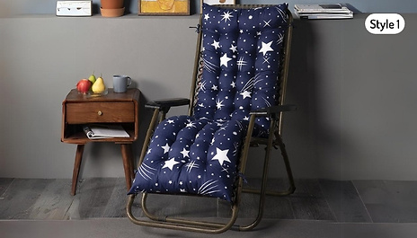 Sun Lounger Cushion Pad! - 2 Sizes & 4 Styles