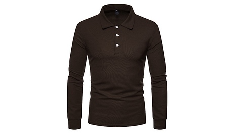 Men’s Long Sleeve Polo Shirts - 8 Colours & 5 Sizes