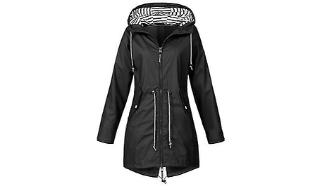Hooded Longline Raincoat - 6 Colours, 8 Sizes!