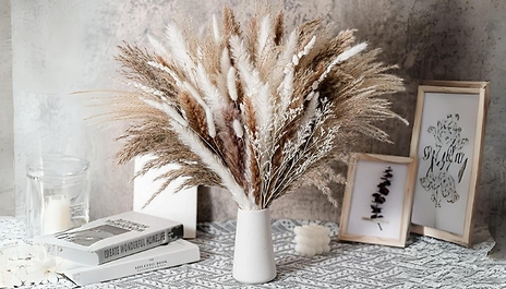 50-Piece Elegant Dried Pampas Grass Set