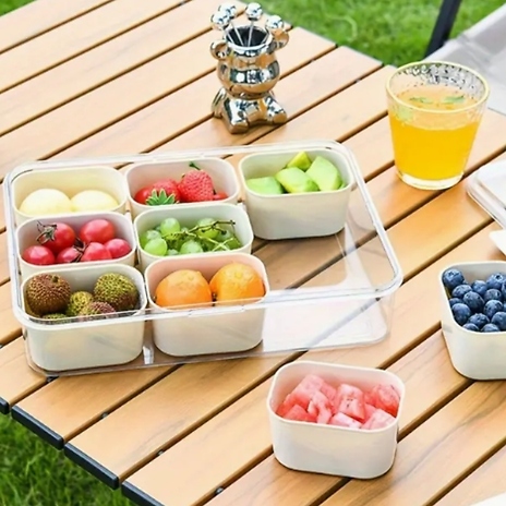 Plastic Food Storage Lunch Box With Lid - 3 Sizes