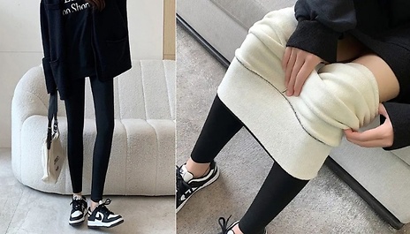 Velvet Thermal Winter Leggings - Brushed or Sherpa!