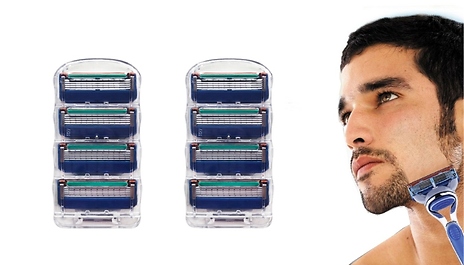 Replacement Razor Blades Compatible with Gillette Mach3 & Fusion 5 Series!