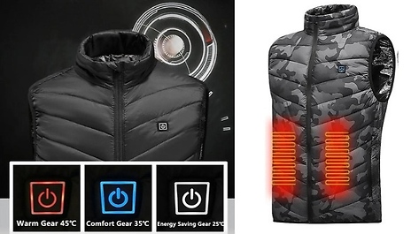 Unisex USB Heated Gilet - 4 Colours & 11 Sizes