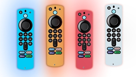 1, 2 or 4-Pack of Silicone Covers Compatible with Amazon Fire Remote - 8 Colours