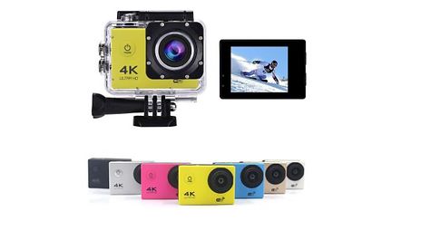HD or 4K Underwater Sports Camera with Optional 32GB SD Card - 7 Colours