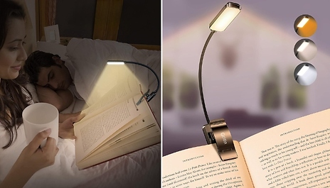 LED Clip-On Book Light - 5 Colours