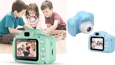 Kids Mini Selfie Video Camera with Optional SD Card - 3 Colours