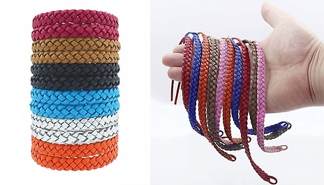 5-Pack of Mosquito-Repellent Waterproof Bracelets