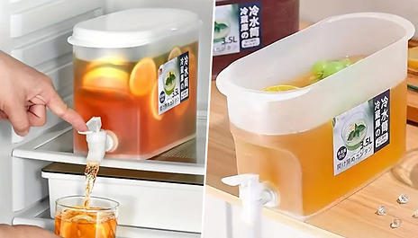 3.5L Cold Drinks Container with Built-In Tap