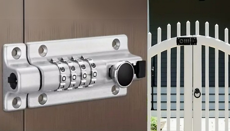 Waterproof & Rust-Proof Anti-Theft Security Lock - Silver or Black