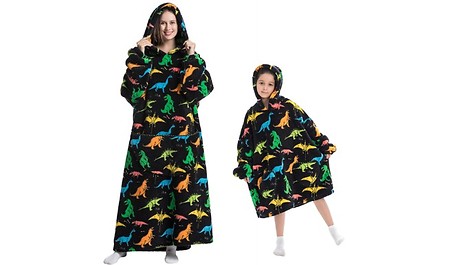 Matching Family Snuggle Blanket Hoodies - 9 Designs, 4 Sizes