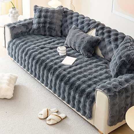 Thick and Fluffy Sofa Covers - 5 Colours & 6 Sizes