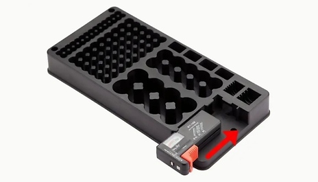 116-Slot Large Capacity Battery Organiser Box and Tester!