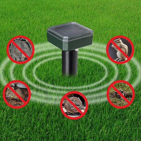 1 or 2 Solar-Powered Ultrasonic Pest Repellents!