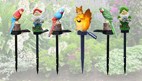Garden Decoration LED Solar Stake Light - 6 Designs