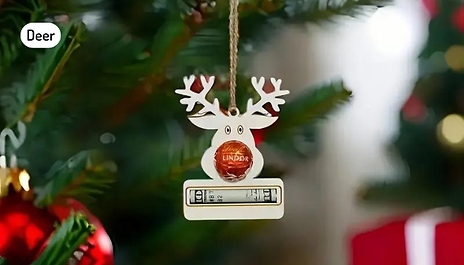 1, 2 or 4 Christmas Money Clip Holder Decorations - 6 Designs