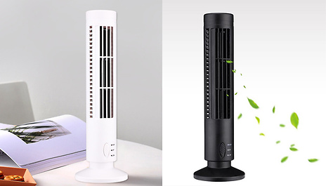 Bladeless USB Tower Fan - 2 Colours