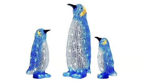 2D Christmas Decoration Acrylic LED Penguin Light - 4 Options