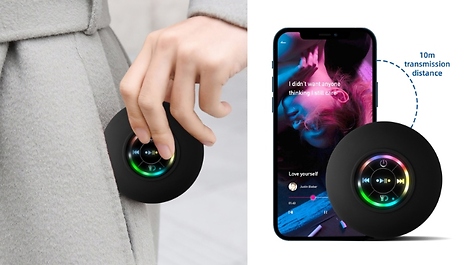 Waterproof Bluetooth Shower Speaker with LED Lights - 6 Colours