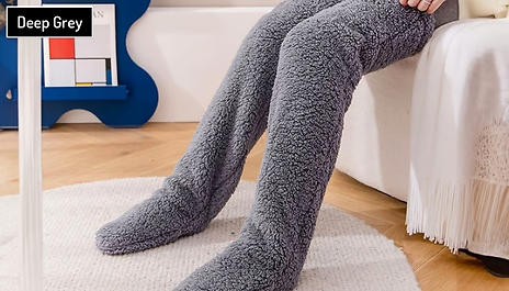 Thermal Thigh-High Leg Warmer Socks - 5 Colours