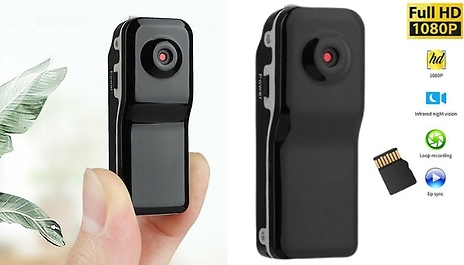 Audio and Video HD Body Clip-On Camera - Optional 32GB SD Card