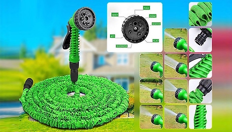 Magic Expanding Hose with Spray Gun - 8 Sizes & 2 Colours
