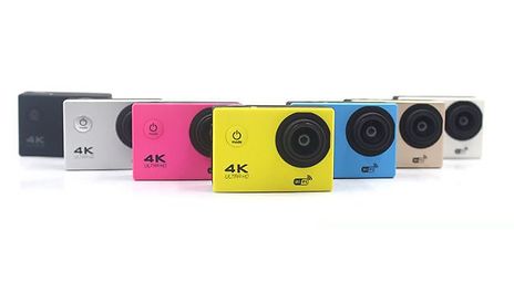 HD or 4K Underwater Sports Camera with Optional 32GB SD Card - 7 Colours