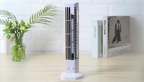 Tower Fan with LED Lights - 3 Colours