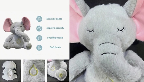 Stress Relief Breathing Plush Toy Elephant