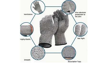 1 or 2-Pack of Thorn Proof Cut-Resistant Gloves - 5 Sizes