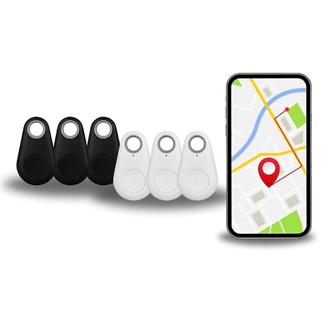 3-Pack of GPS Tracker Keyrings - 2 Colours