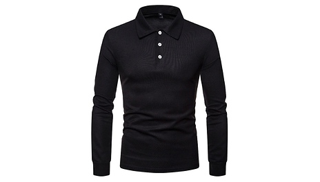 Men’s Long Sleeve Polo Shirts - 8 Colours & 5 Sizes