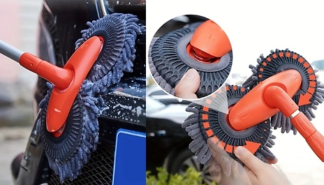 Dual-Head Mop & Brush Set or Replacement Head